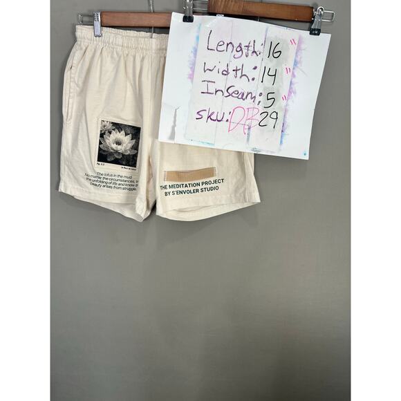 LA FLEUR DE LOTUS SHORTS Y2K Streetwear Sz M Rare Mens Stretch Grunge Retro - Picture 4 of 10